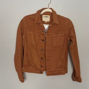 NWT L’Agence Carmel Brown Denim Jacket